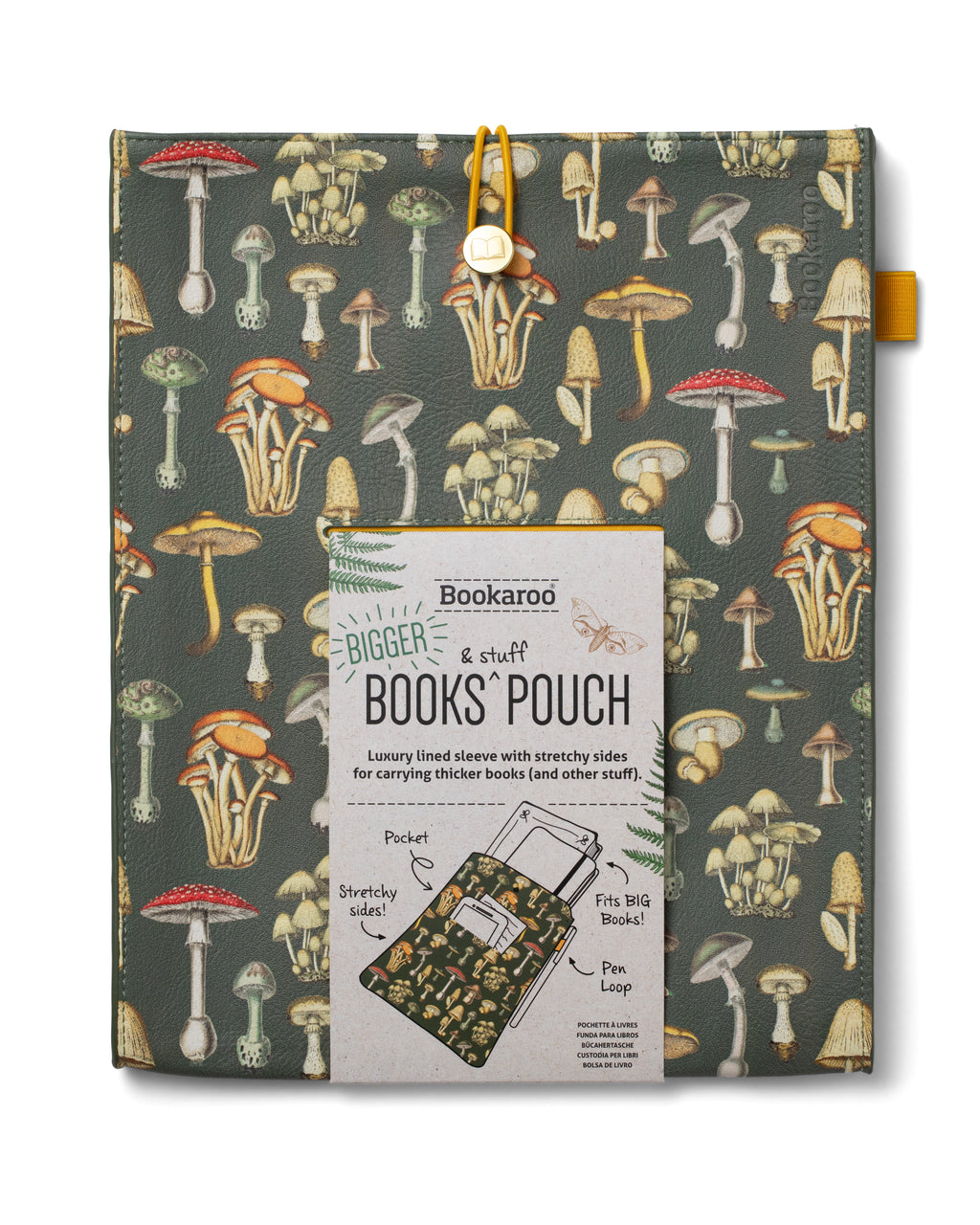 Bookaroo Große Buchtasche Botanical Mushrooms