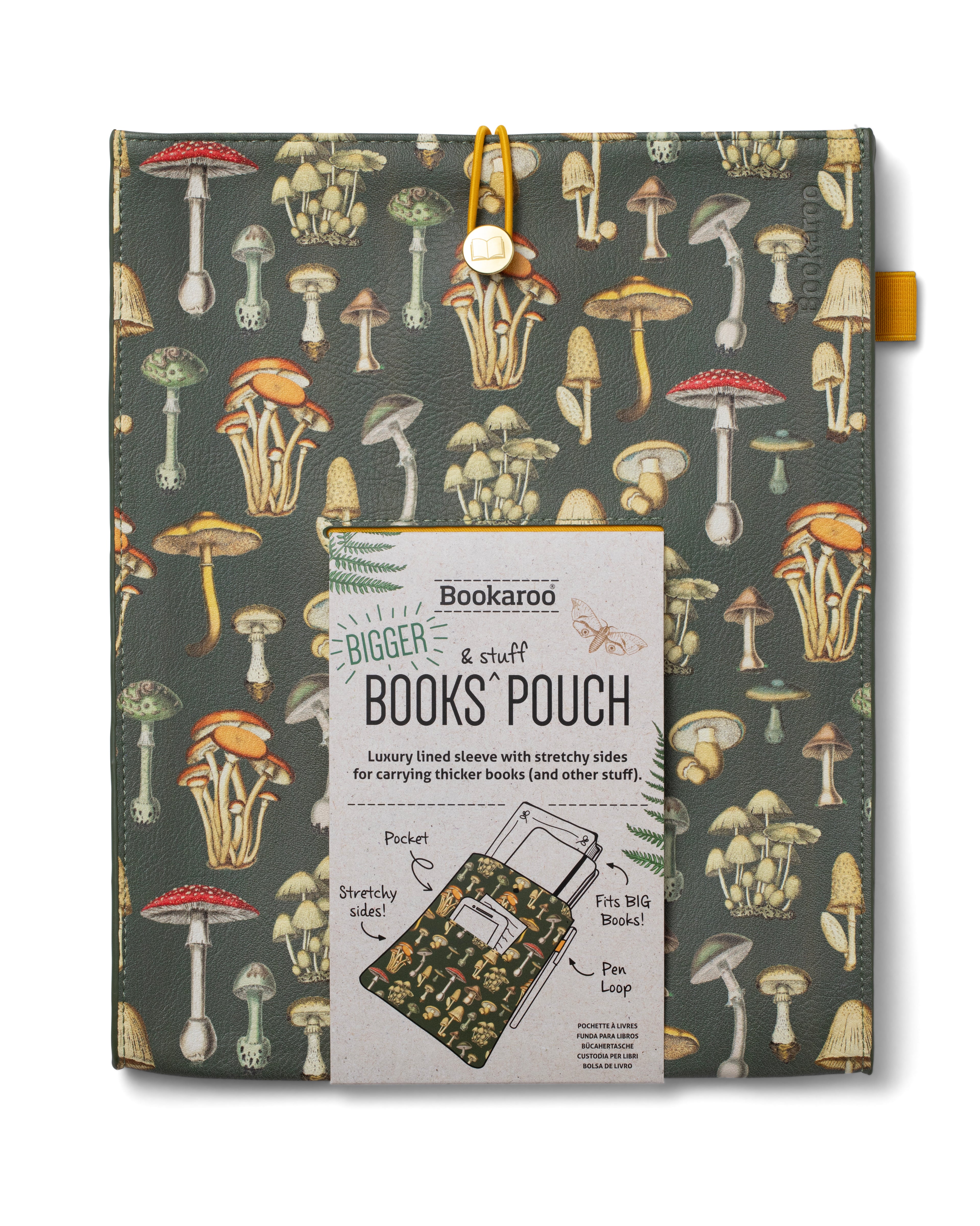 Bookaroo Große Buchtasche Botanical Mushrooms