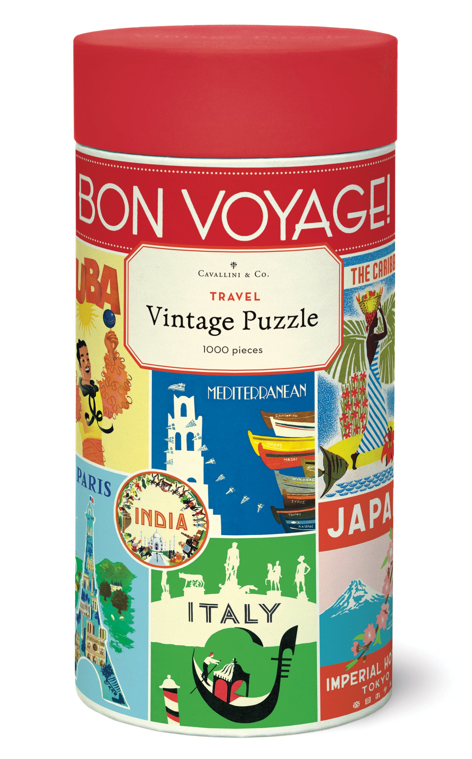 Travel Cavallini Puzzle 1000 Teile