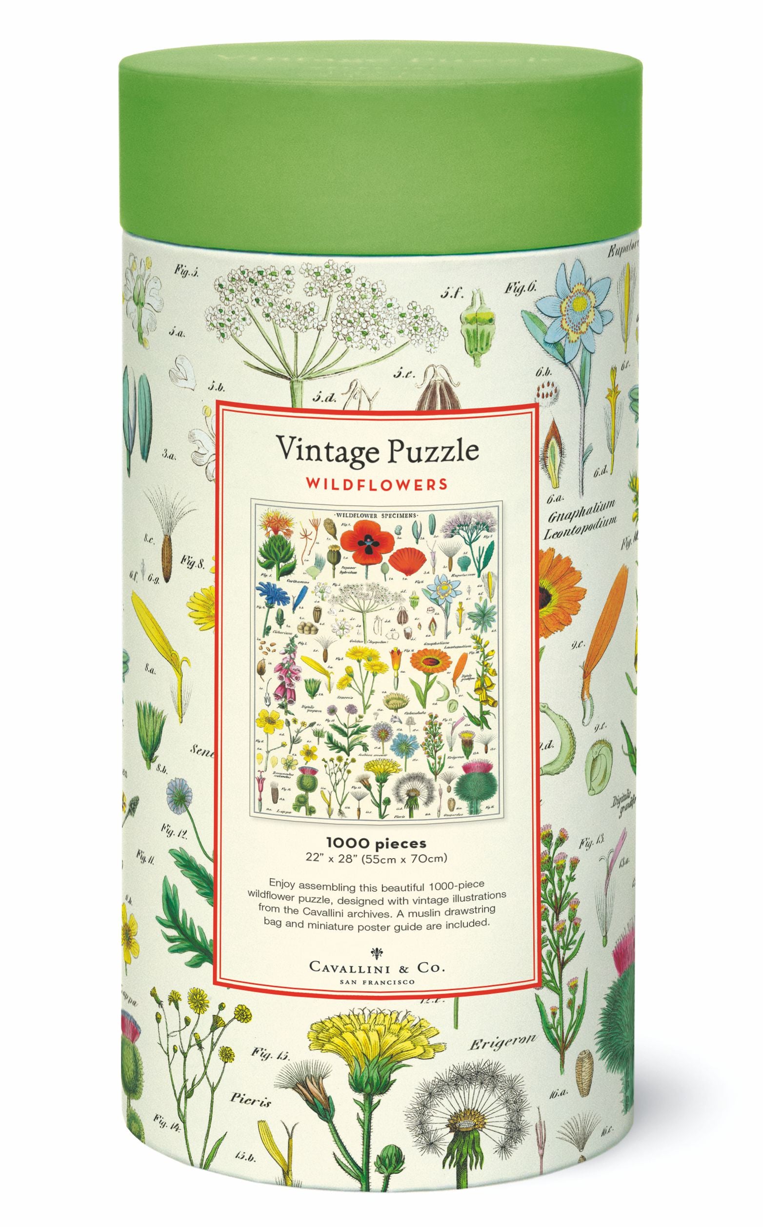 Wildflowers 
Cavallini Puzzle 1000 Teile