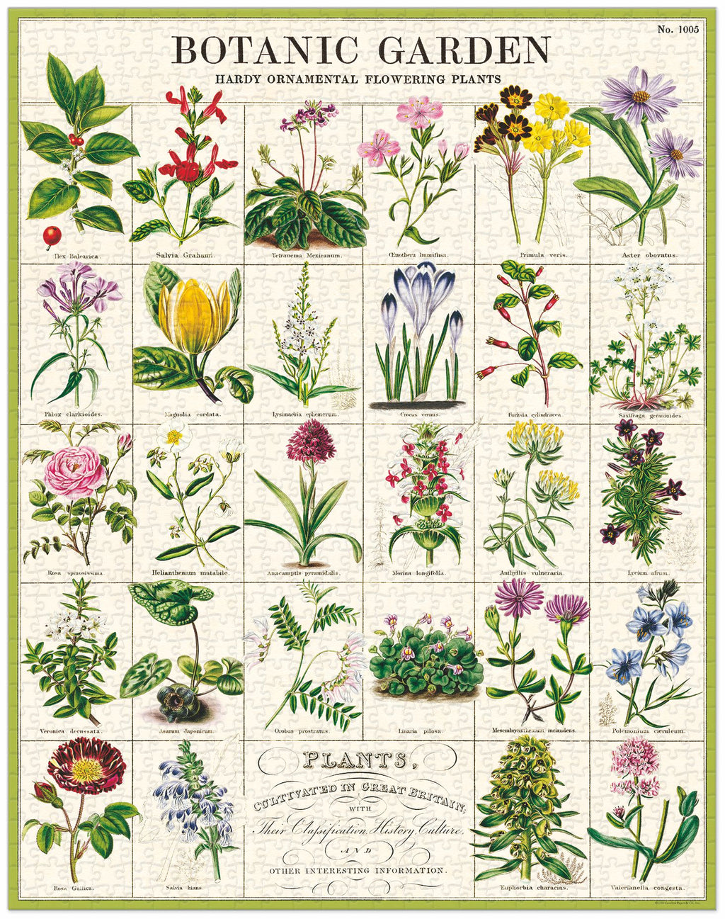 Botanic Garden 
Cavallini Puzzle 1000 Teile
