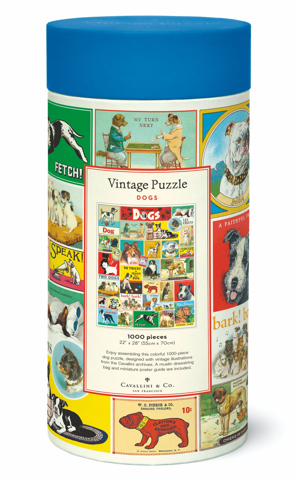 Vintage Dogs Cavallini Puzzle 1000 Teile