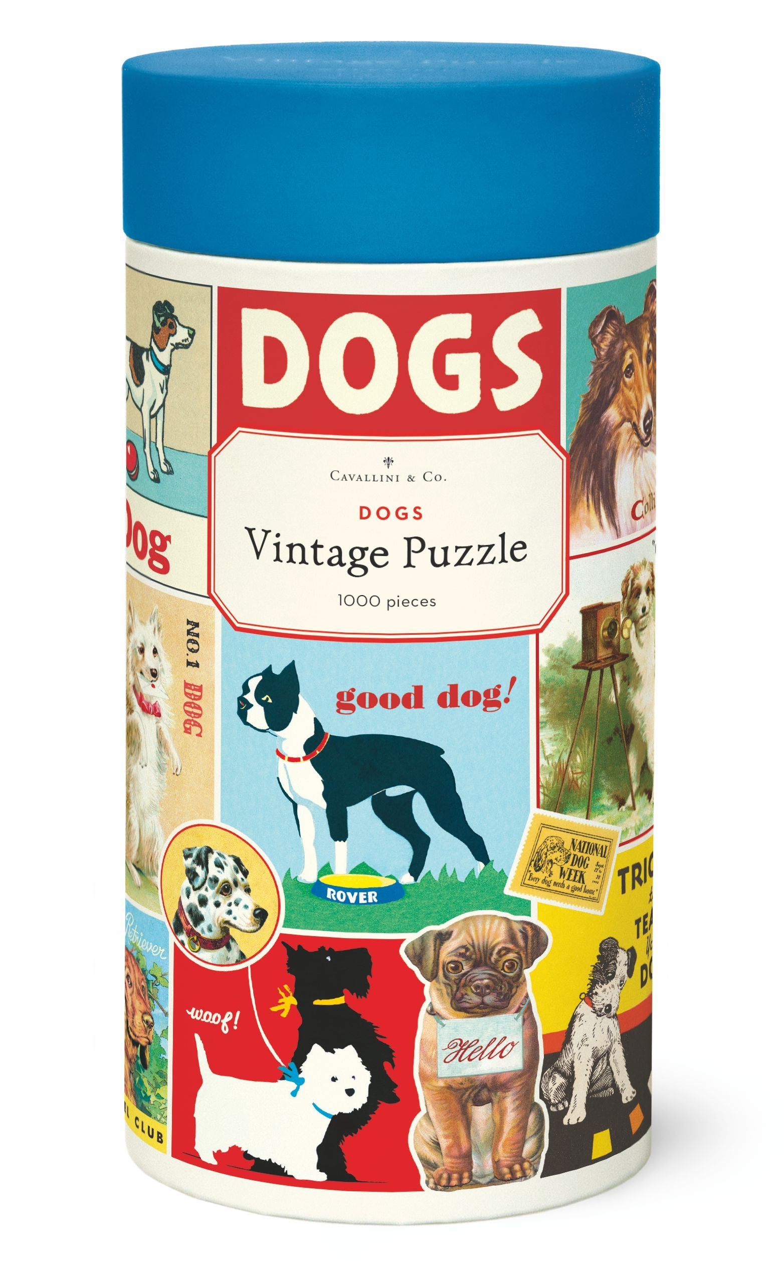 Vintage Dogs Cavallini Puzzle 1000 Teile