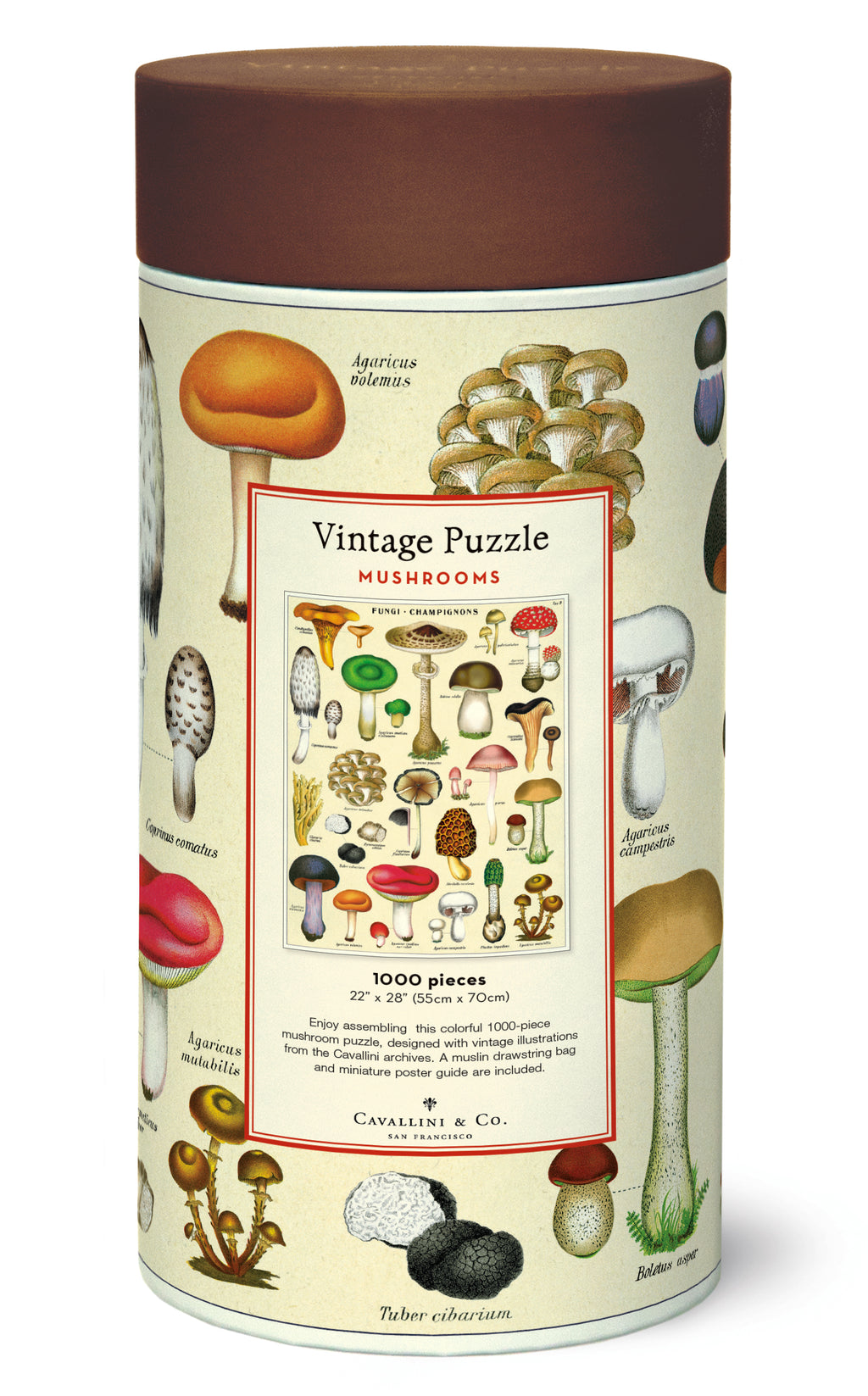 Mushrooms 
Cavallini Puzzle 1000 Teile