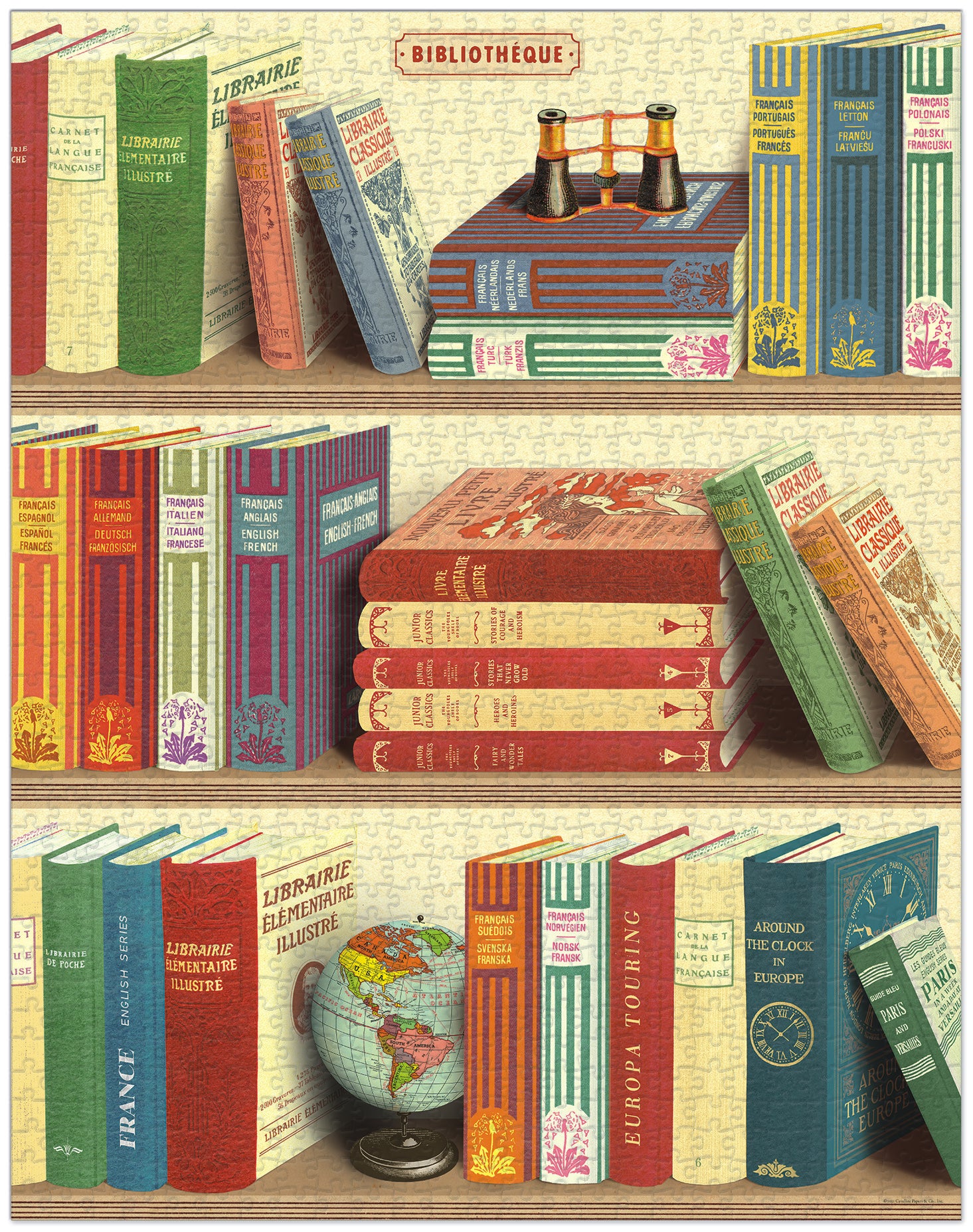 Library 
Cavallini Puzzle 1000 Teile