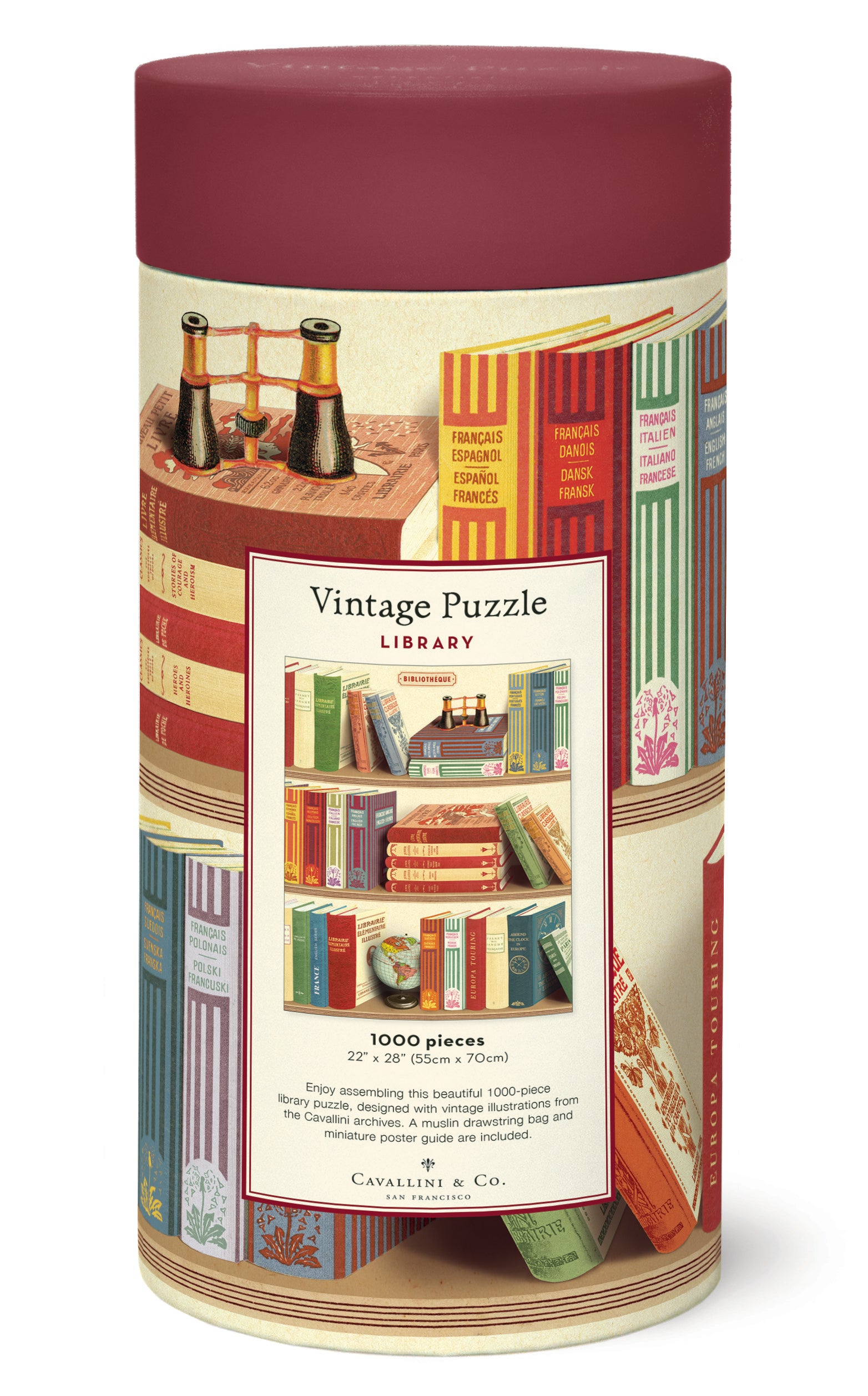 Library 
Cavallini Puzzle 1000 Teile