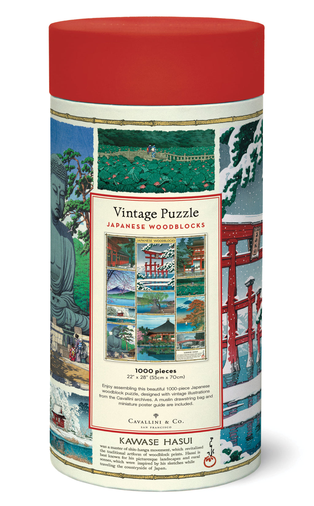 Japanese Woodblocks Cavallini Puzzle 1000 Teile