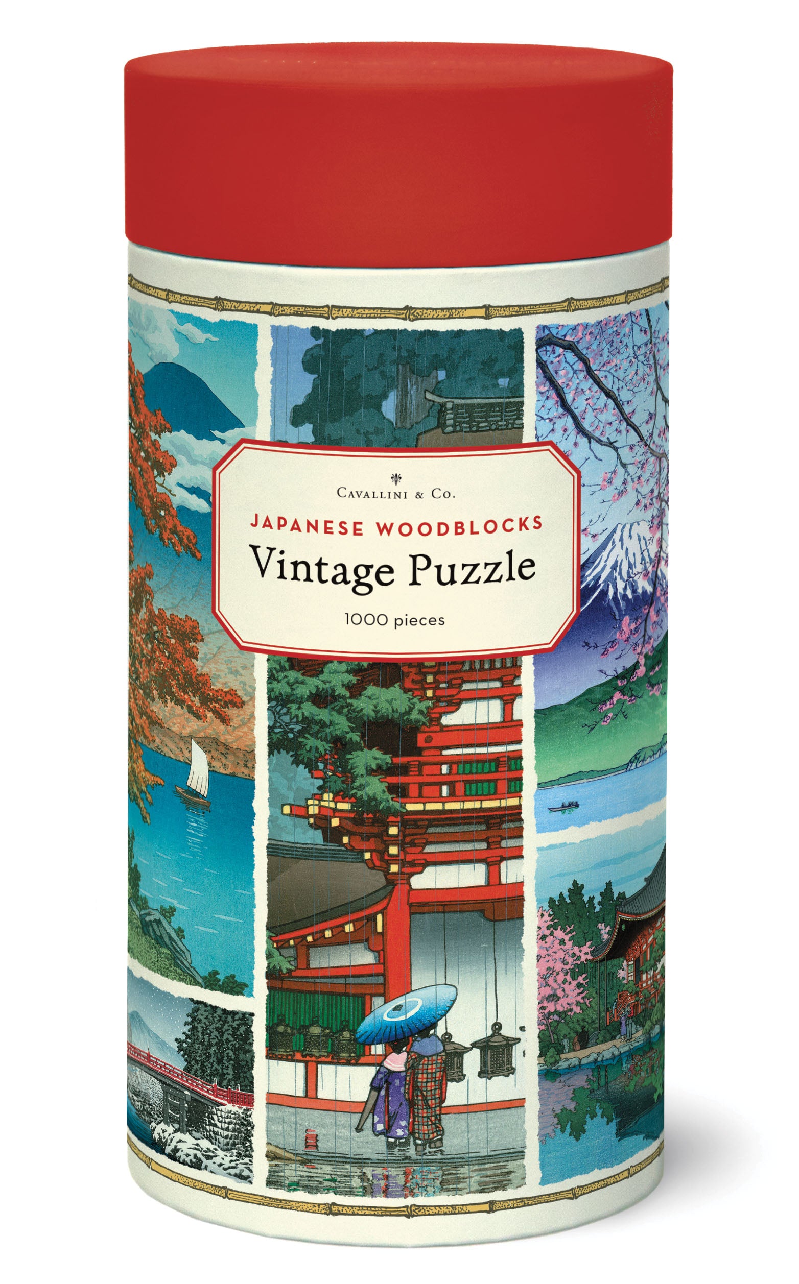 Japanese Woodblocks Cavallini Puzzle 1000 Teile