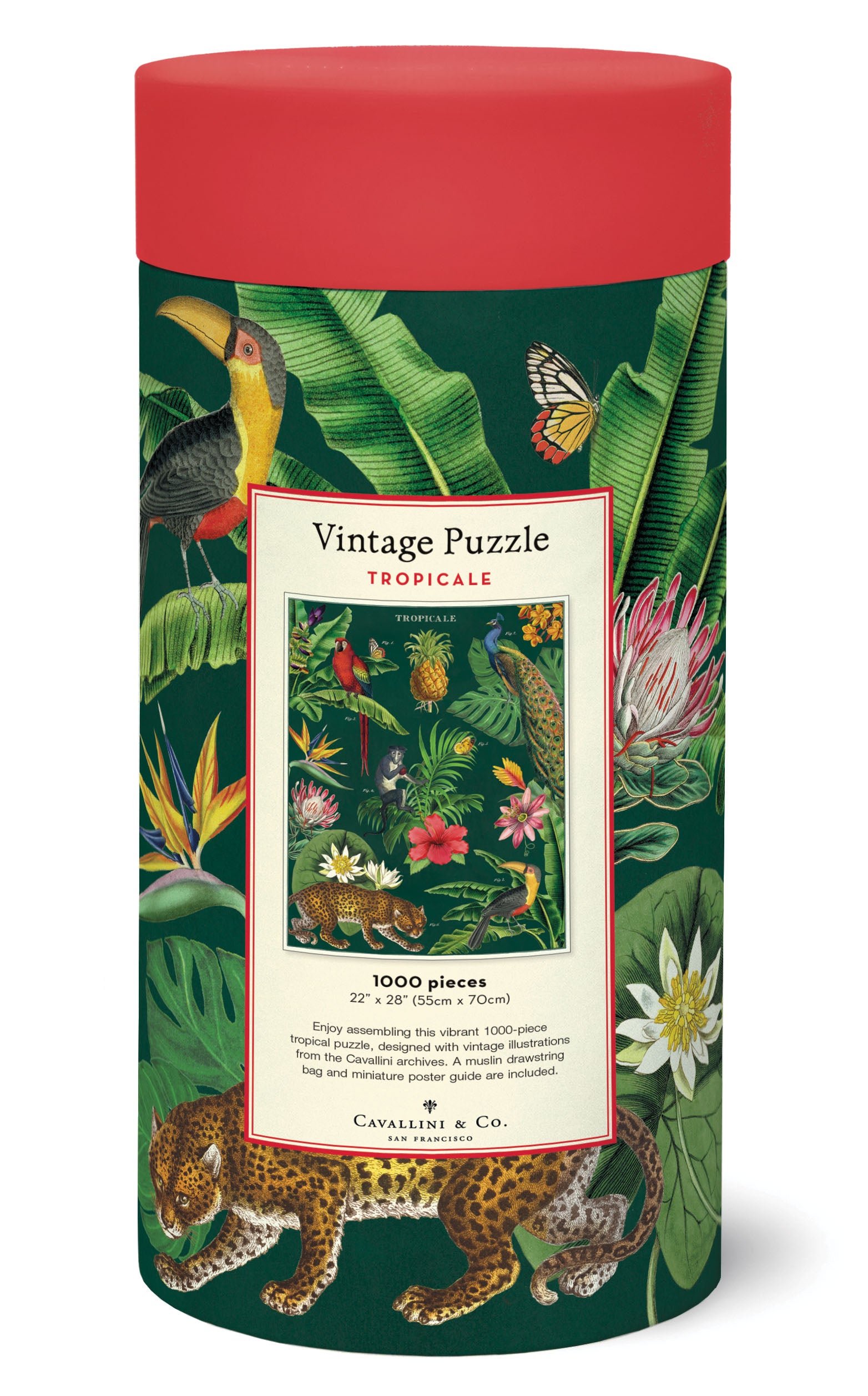 Tropical 
Cavallini Puzzle 1000 Teile