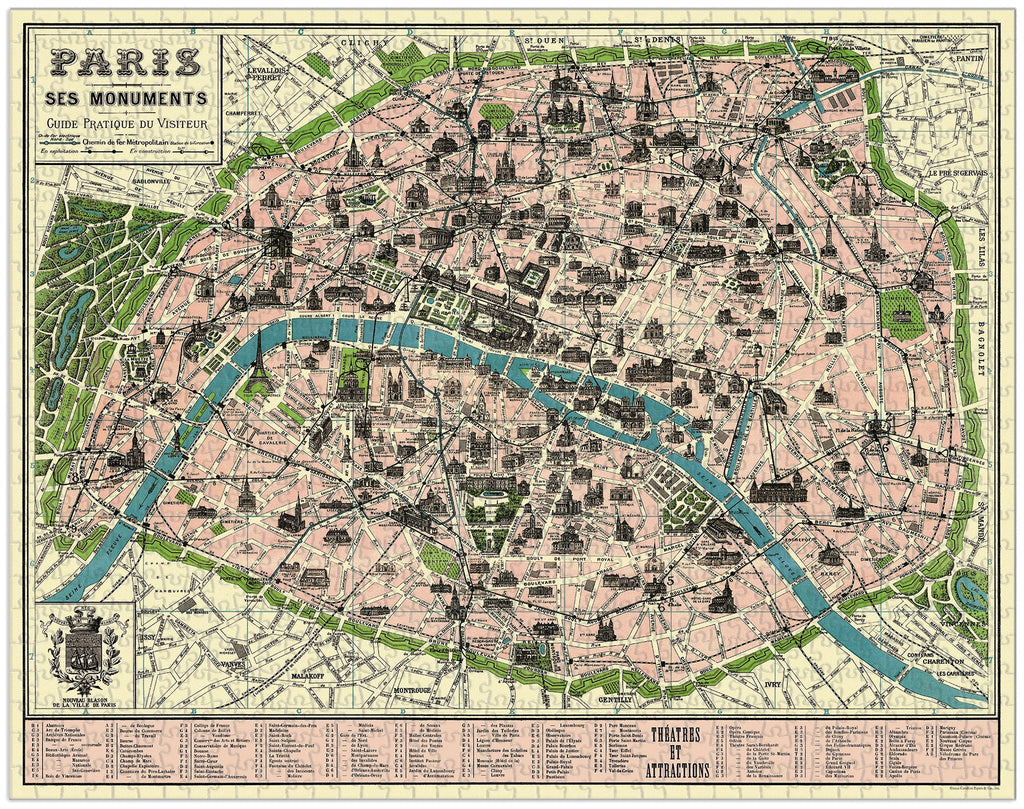 Paris 
Cavallini Puzzle 1000 Teile