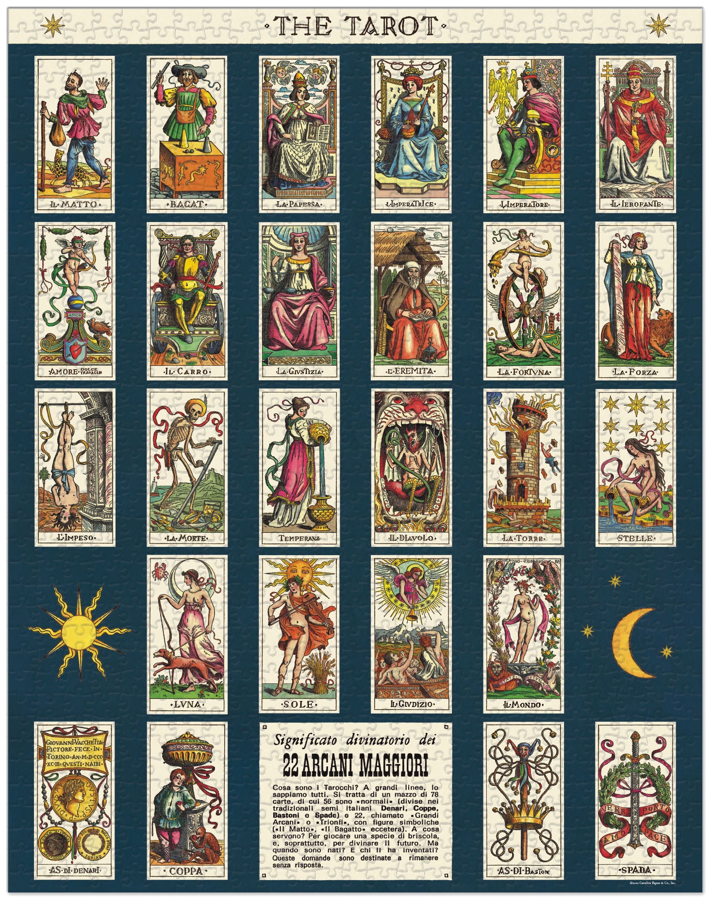 Tarot 
Cavallini Puzzle 1000 Teile