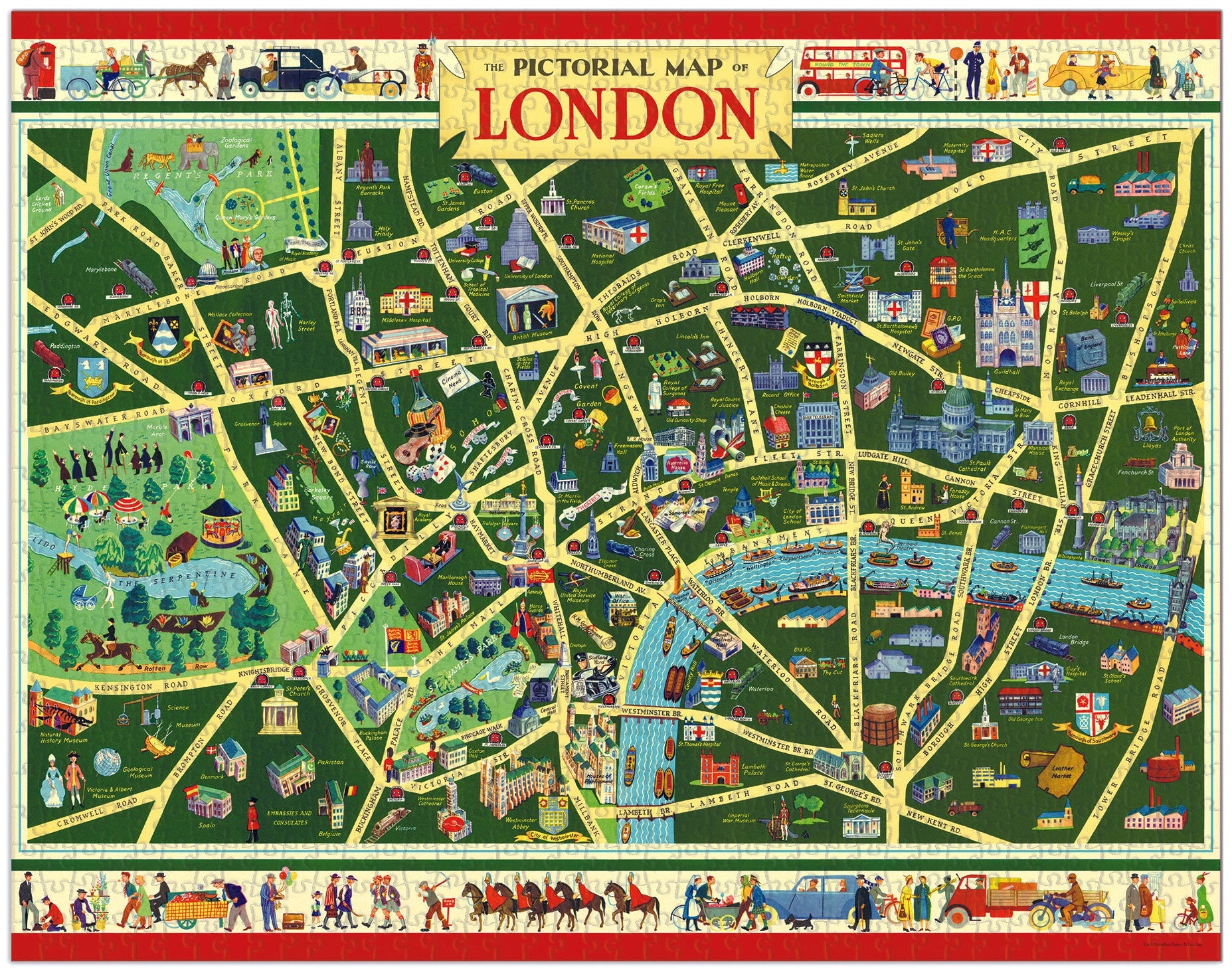 London 
Cavallini Puzzle 1000 Teile