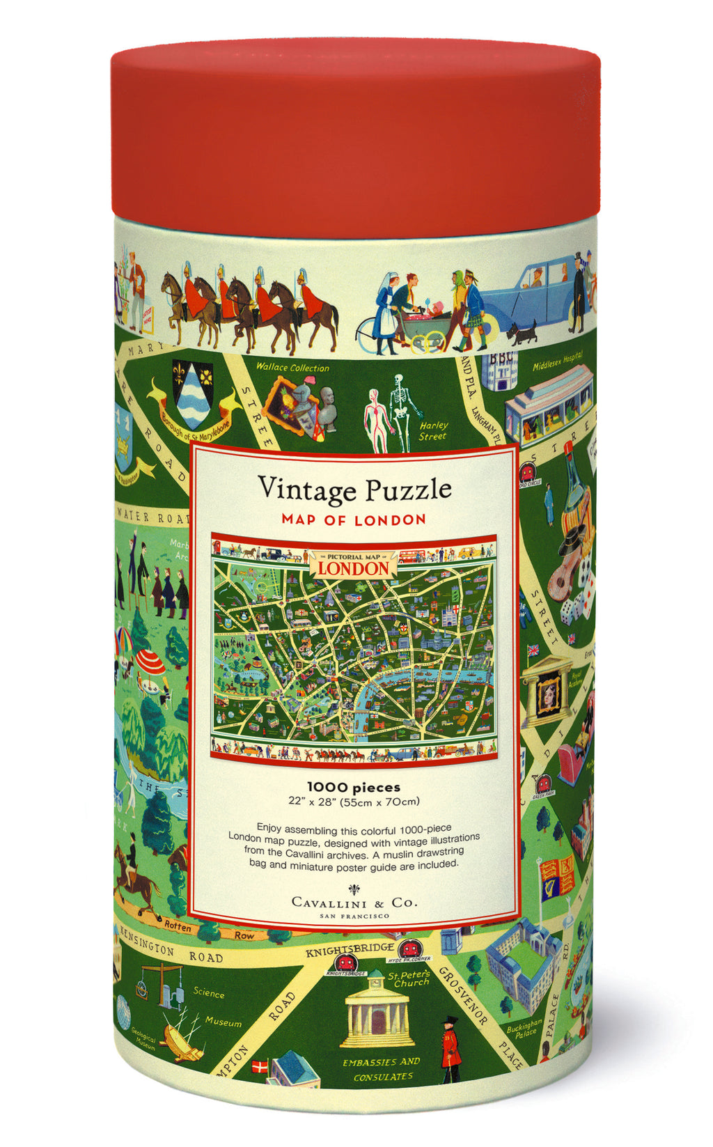 London 
Cavallini Puzzle 1000 Teile