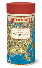 USA Map Cavallini Puzzle 1000 Teile
