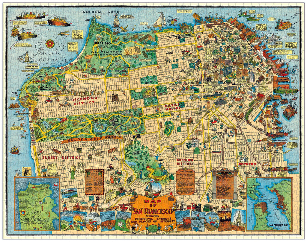 San Francisco 
Cavallini Puzzle 1000 Teile