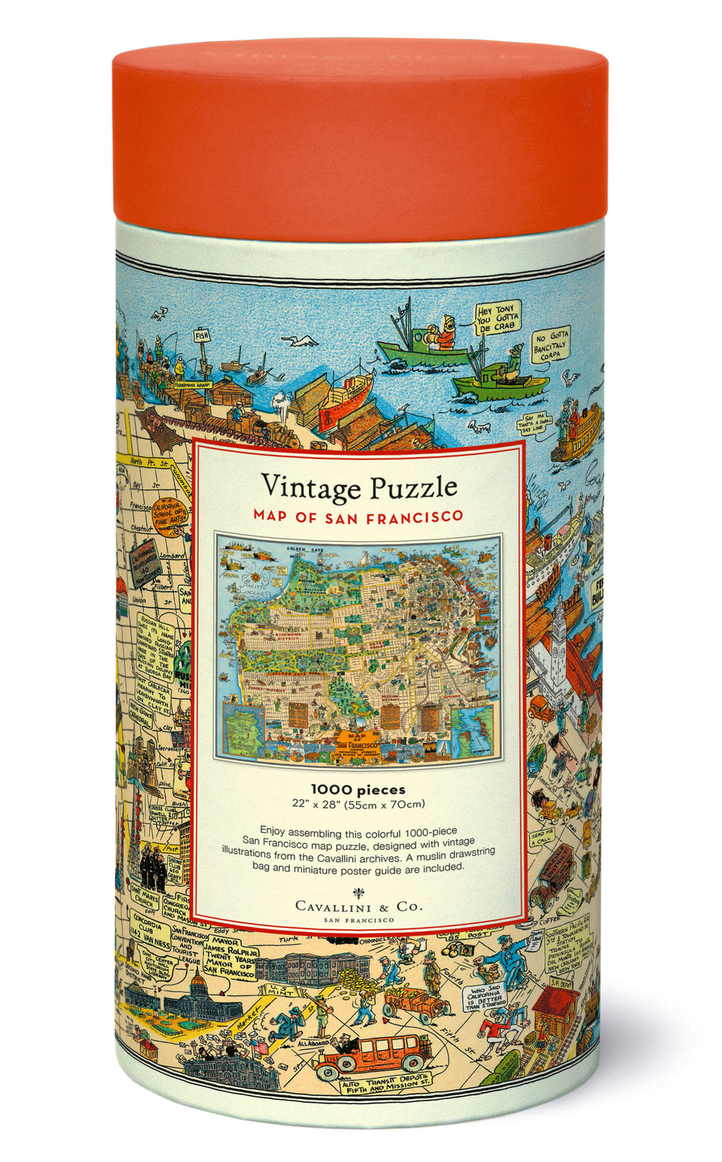 San Francisco 
Cavallini Puzzle 1000 Teile