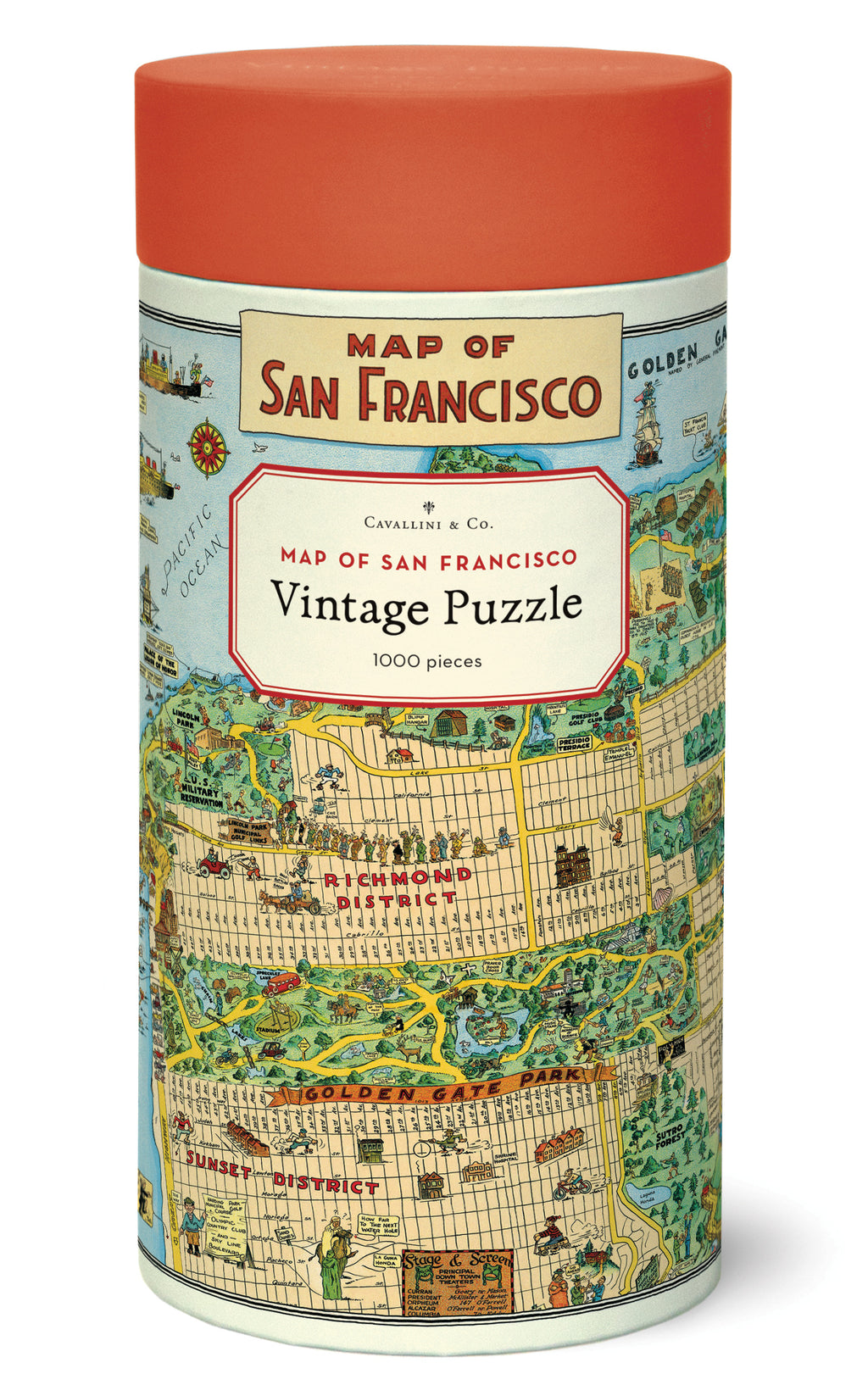 San Francisco 
Cavallini Puzzle 1000 Teile