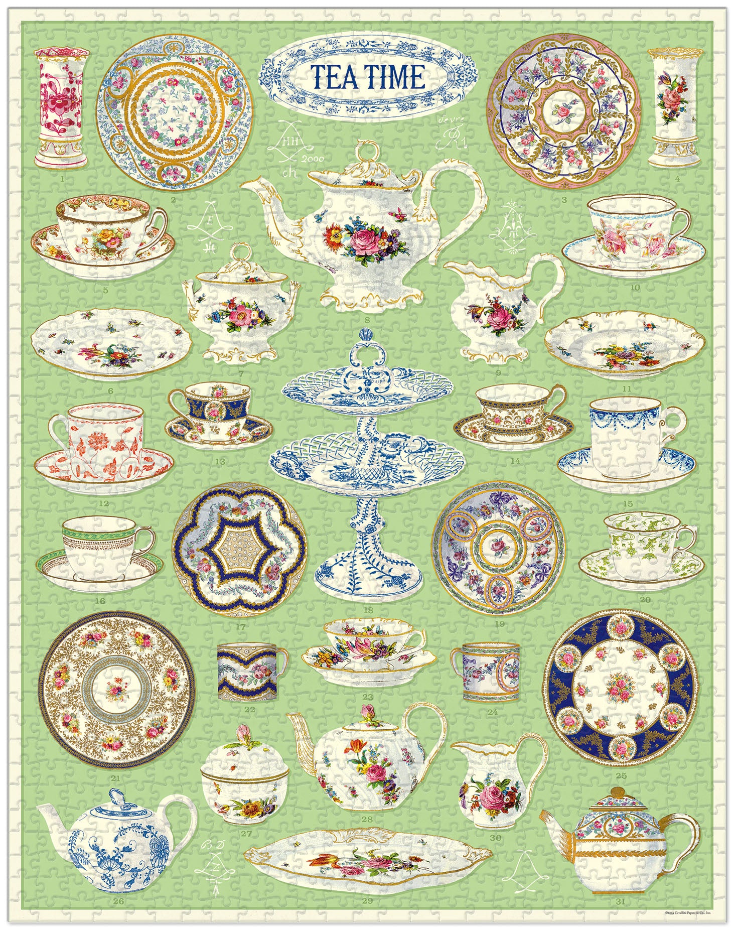 Tea Time 
Cavallini Puzzle 1000 Teile