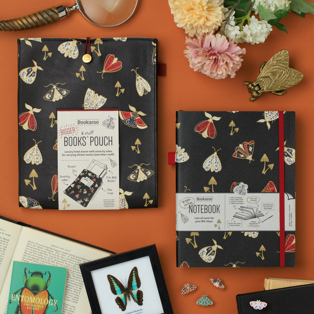 Bookaroo Große Buchtasche Moths