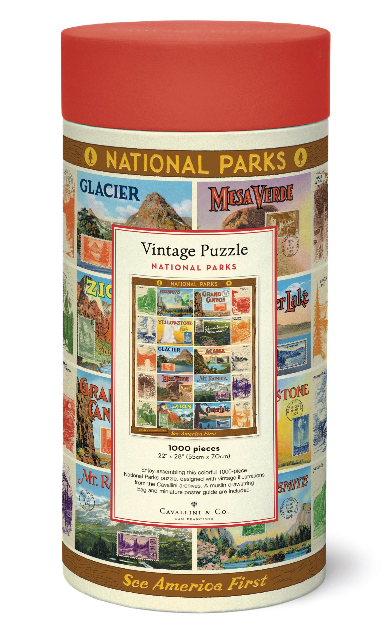 Nationalparks II Cavallini Puzzle 1000 Teile