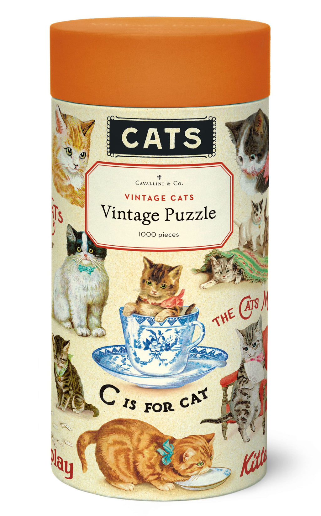 Vintage Cats Cavallini Puzzle 1000 Teile