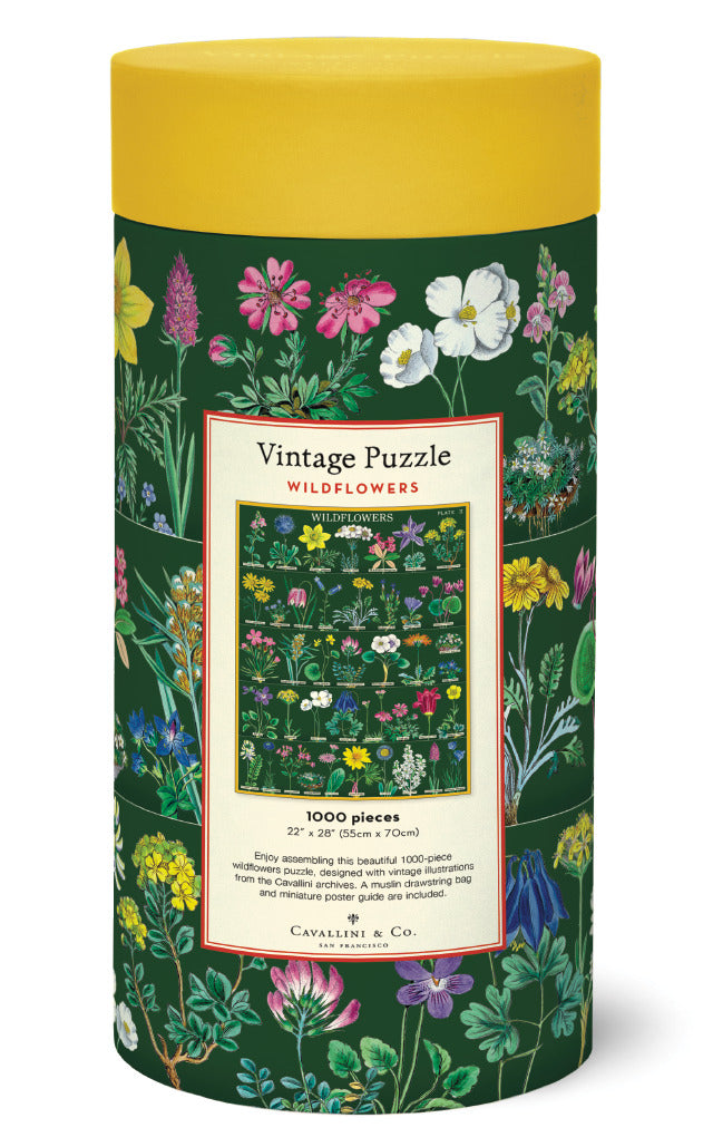 Wildflowers 2 Cavallini Puzzle 1000 Teile